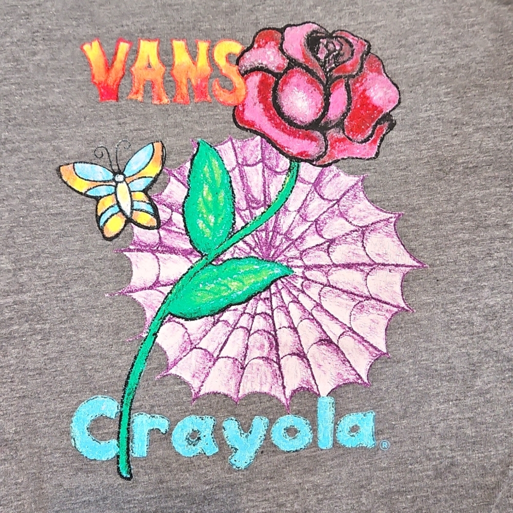 Vans Crayola art tshirt L 2022 EUC